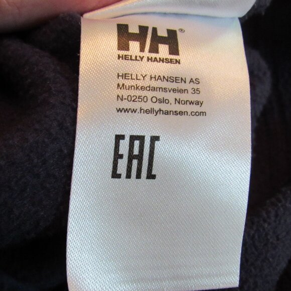 Helli Hansen Dark Blue Full-Zip Fleece Size XL 100% Recycled Material EUC - Picture 12 of 13